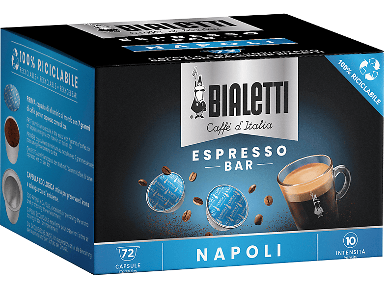 Macchina da Caffè Espresso Bialetti Super Bianco Panna con 2 Box