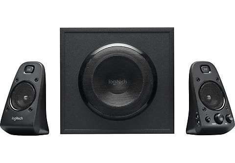 Altavoces para PC - Logitech Speaker System Z623, 2.1, RCA, 3.5mm, Certificación THX, 400 vatios de potencia, Negro