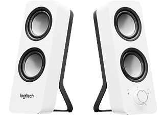 Altavoces PC- Logitech Z200 Multimedia Speakers, 2.0, 10W, color blanco