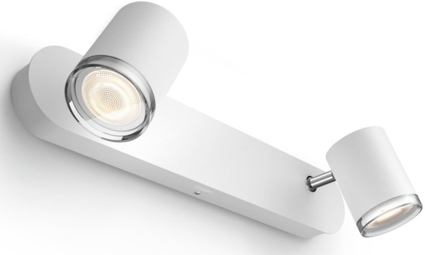 PHILIPS HUE Luminaire à 2 spots Smart Adore + Interrupteur Blanc (34087900)