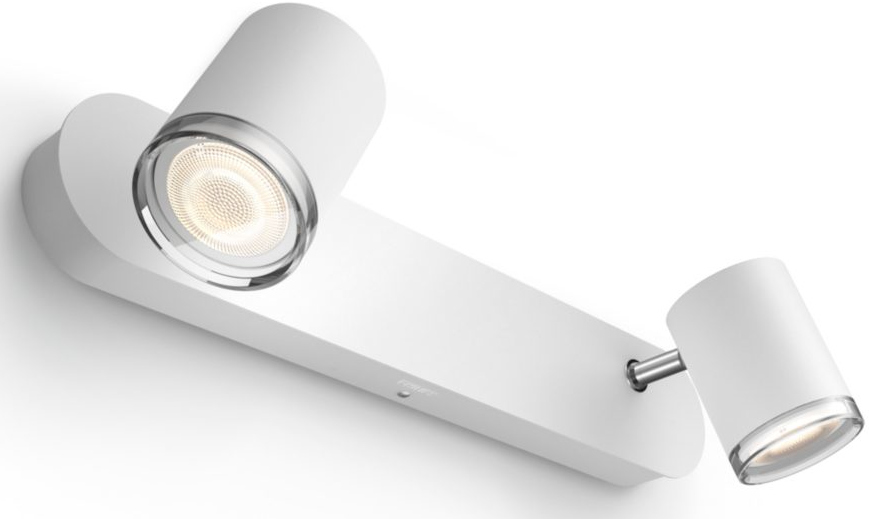 PHILIPS HUE Luminaire à 2 spots Smart Adore + Interrupteur Blanc (34087900)
