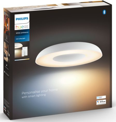 PHILIPS HUE Plafonnier Smart Still Blanc + Interrupteur (34137100)