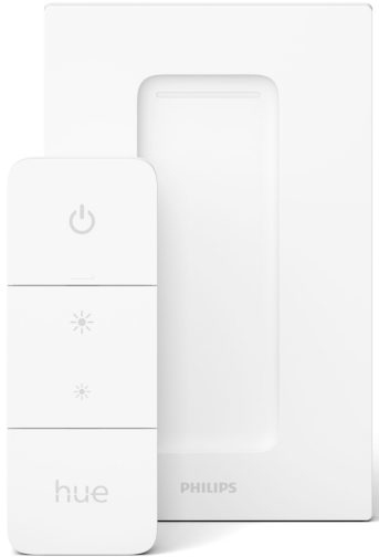 PHILIPS HUE Luminaire à 2 spots Smart Buckram + Interrupteur Blanc (33906400)