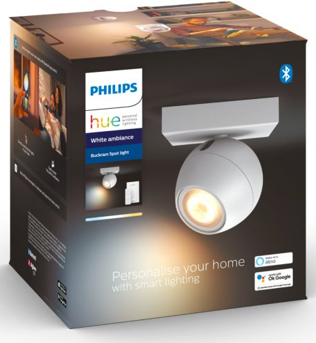 PHILIPS HUE Spot Smart Buckram Wit (33922400)