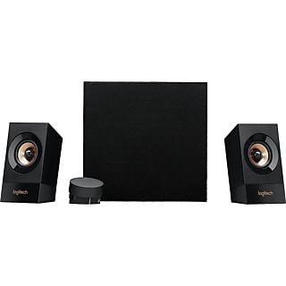 Sistema de altavoces multimedia - Logitech Z533, con Subwoofer, 2.1, 120 vatios, Conexiones 3,5 mm y RCA, Control de sonido, Negro