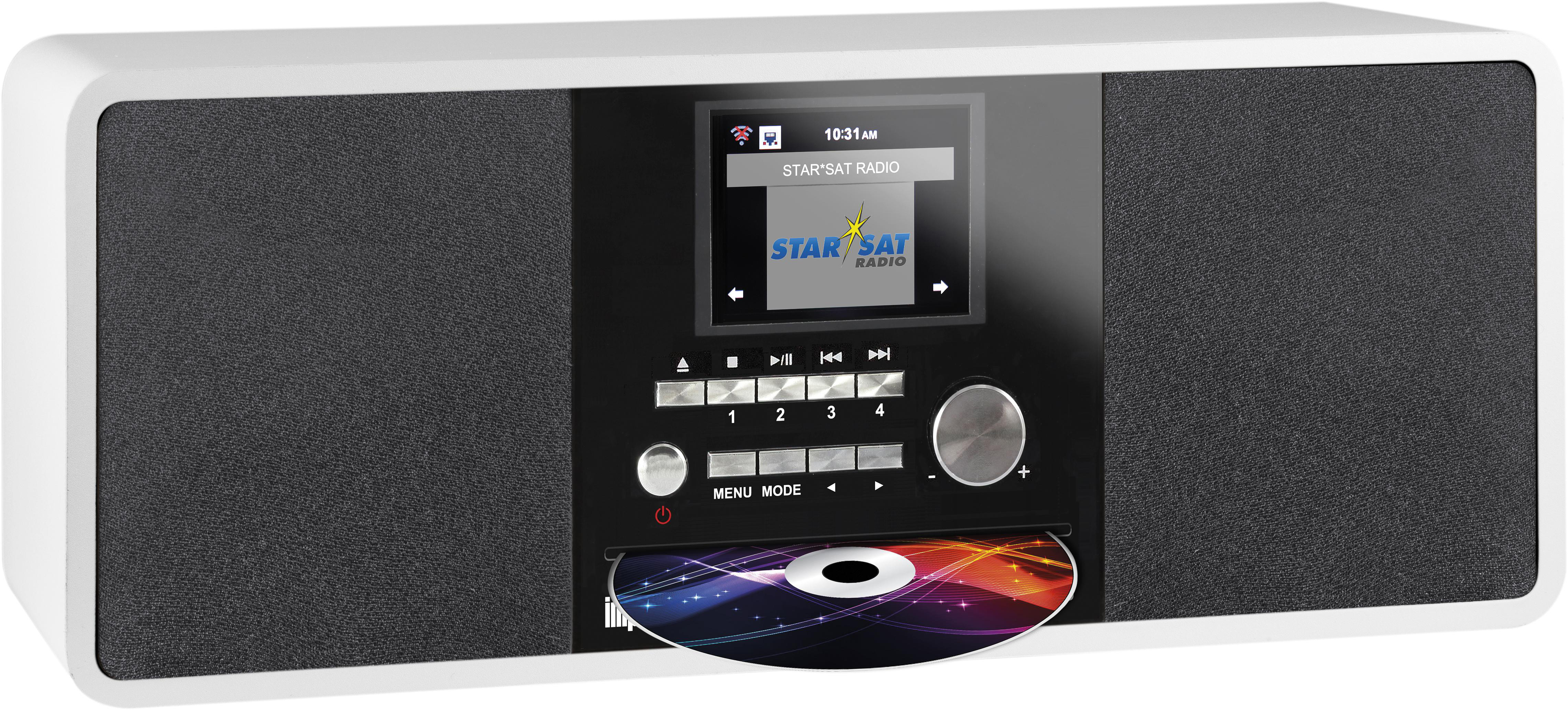 IMPERIAL DABMAN i200CD Internetradio, digital, DAB, DAB+, FM, Internet Radio, Weiß