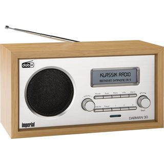 IMPERIAL 22-130-00 DABMAN 30 DAB+ Radio, Mono, DAB, Silber/Holz