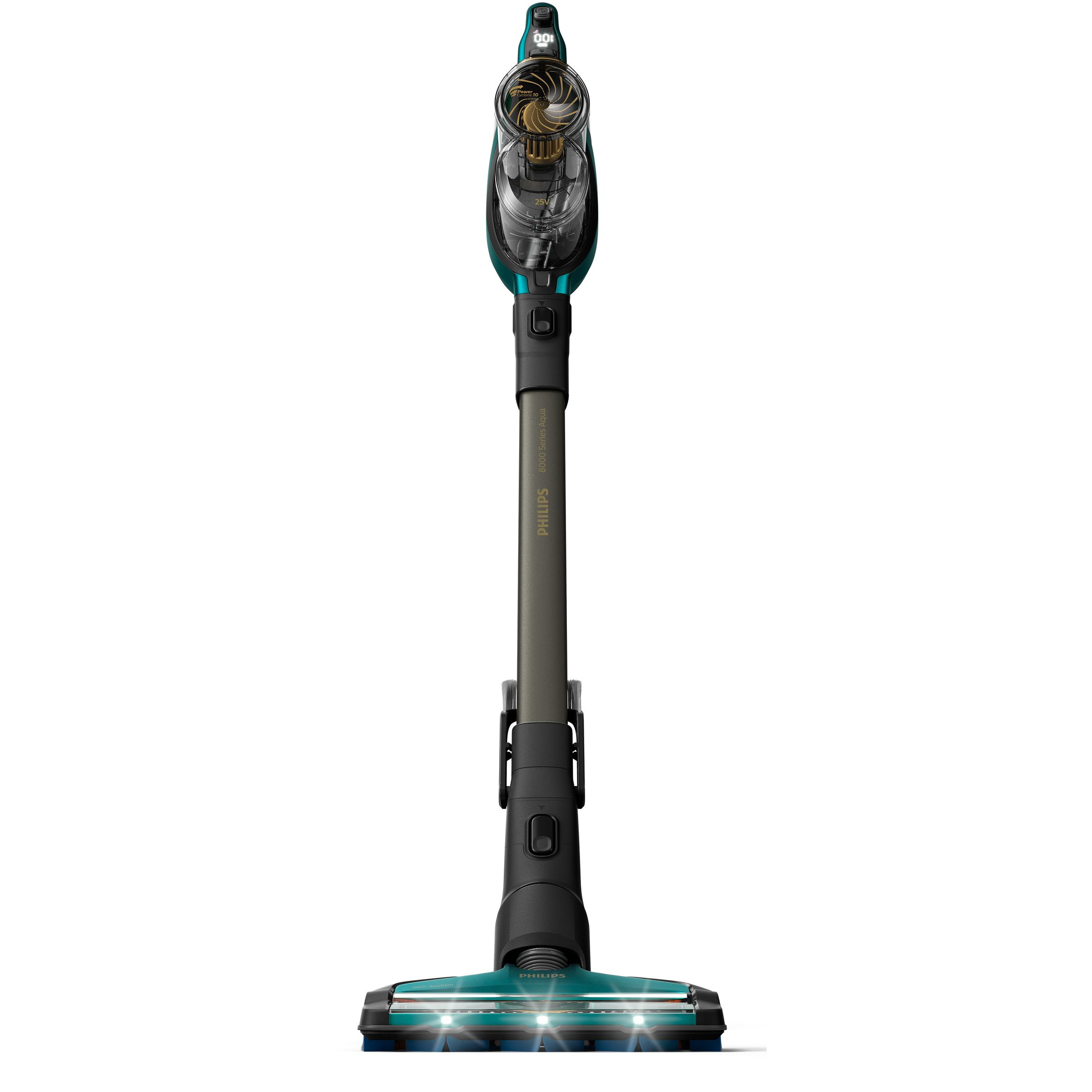 PHILIPS XC8147/01 SPEED PRO MAX AQUA - Aspirateur-balais rechargeable (Bleu/Noir)