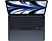 APPLE MacBook Air (M2, 2022) 13.6" Bärbar Dator - Midnatt