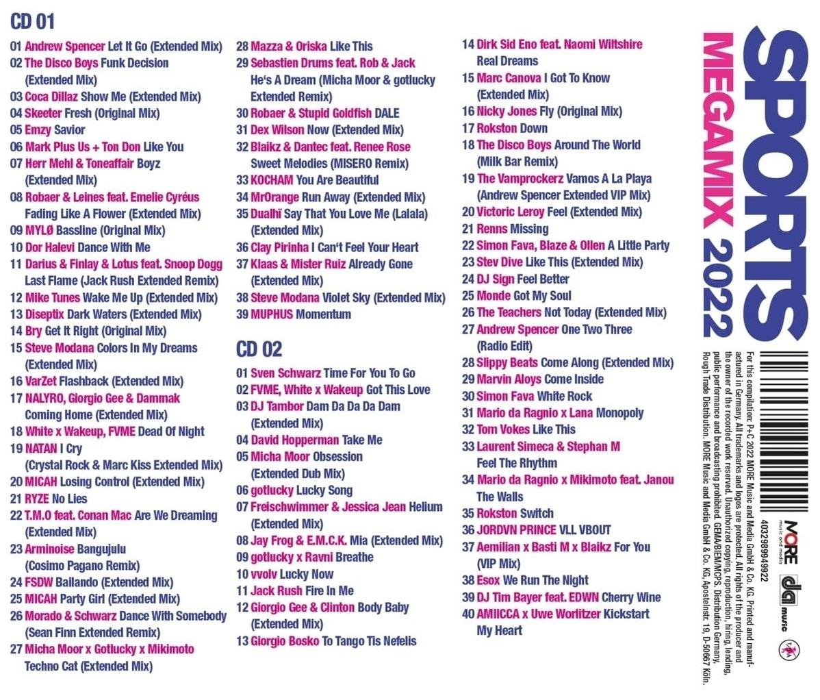 Various - Sports Megamix 2022  - (CD)