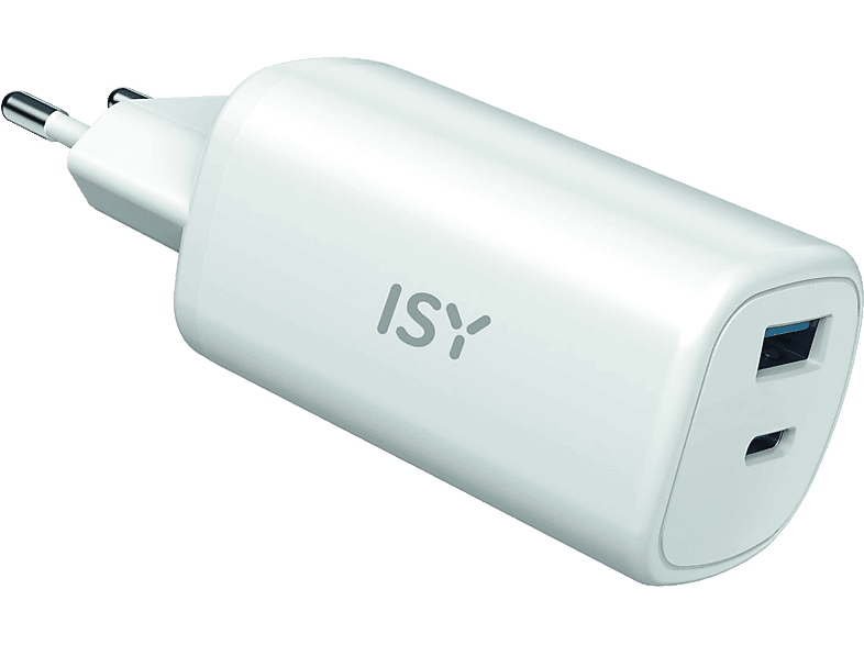 ISY Universele Oplader 2x Usb Wit (iac-5065)