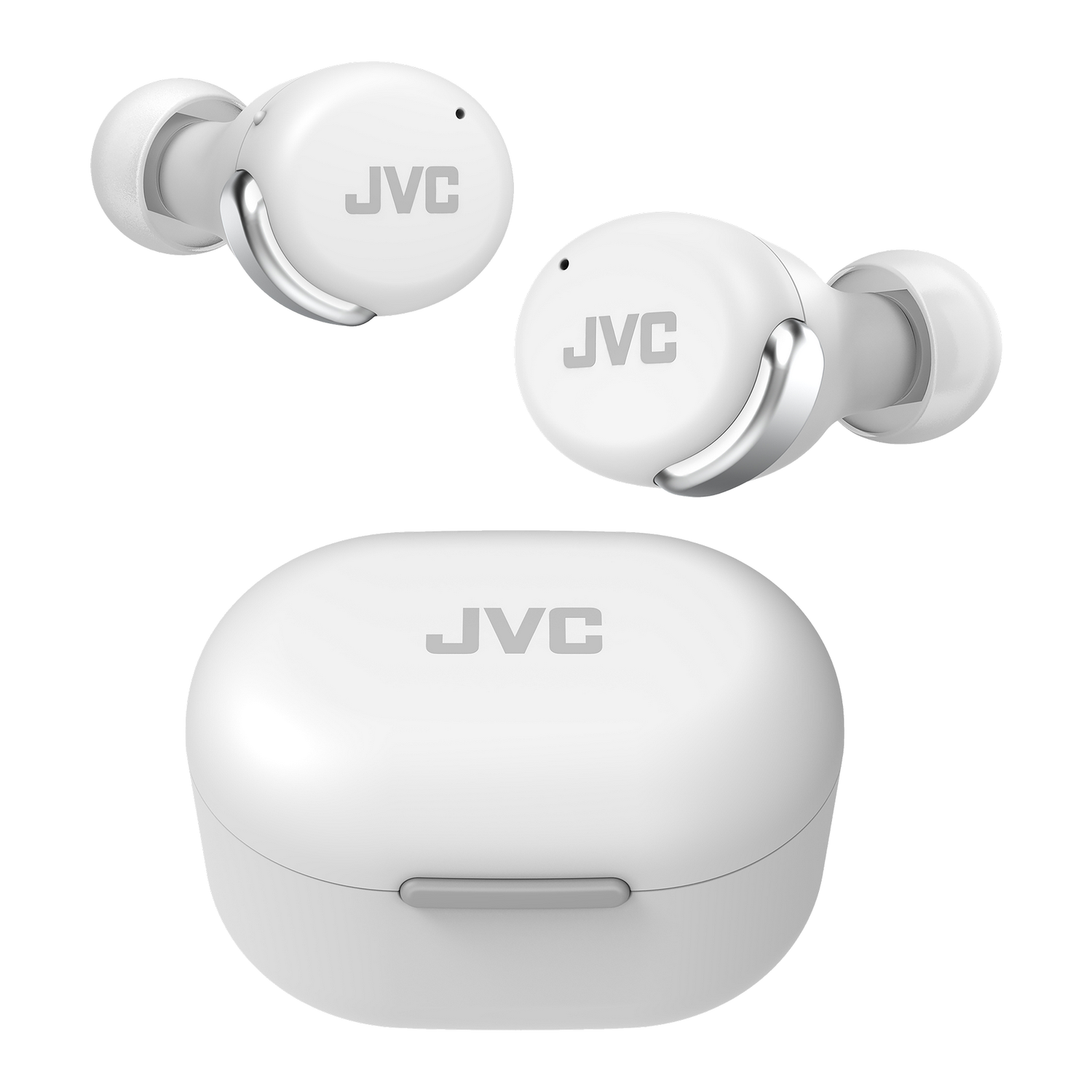 Auriculares Jvc Haa30t blanco true wireless haa30twu de bluetooth 5.2 anc ipx4 estuche carga con ruido