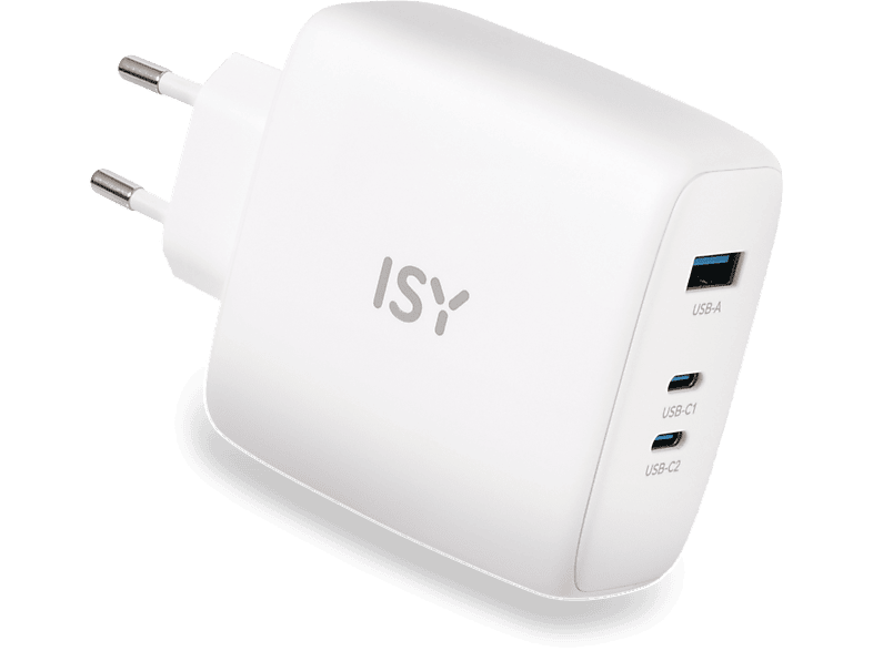 ISY Multiport-oplader Universeel 3x Usb 100 W Wit (iac-5100)