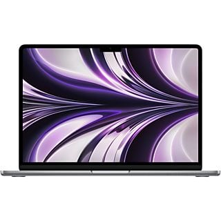 APPLE MacBook Air (2022), 13,6" Retina, Chip M2 de Apple, GPU 8 Núcleos, 8 GB, 256 GB SSD, macOS, Teclado Magic Keyboard Touch ID, Gris Espacial