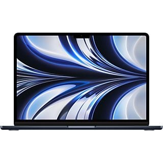 Apple MacBook Air (2022), 13,6" Retina, Chip M2 de Apple, GPU 8 Núcleos, 8 GB, 256 GB SSD, macOS, Teclado Magic Keyboard Touch ID, Negro