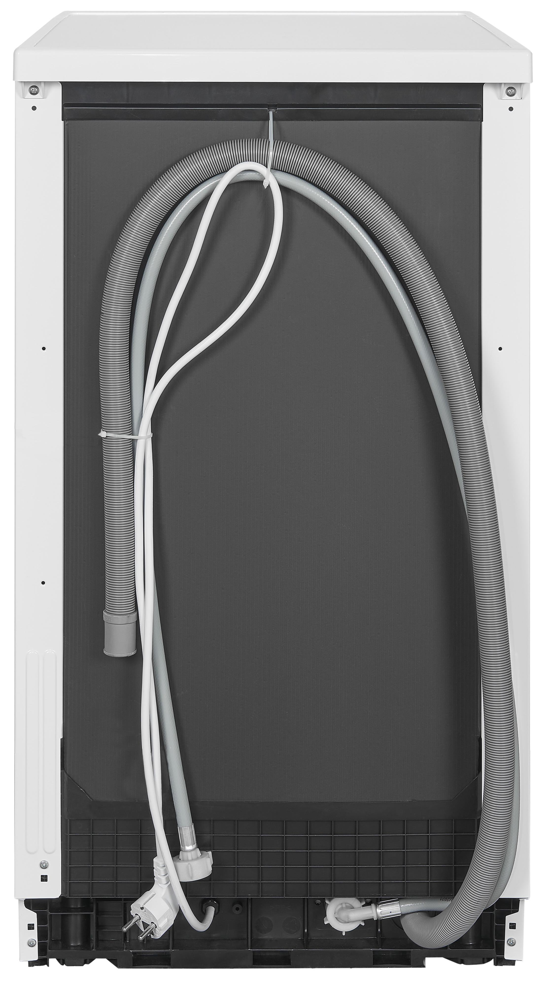 EXQUISIT GSP 9309-030 E WEISS Geschirrspüler (Standgerät, 448 mm breit, 49 dB (A), E)