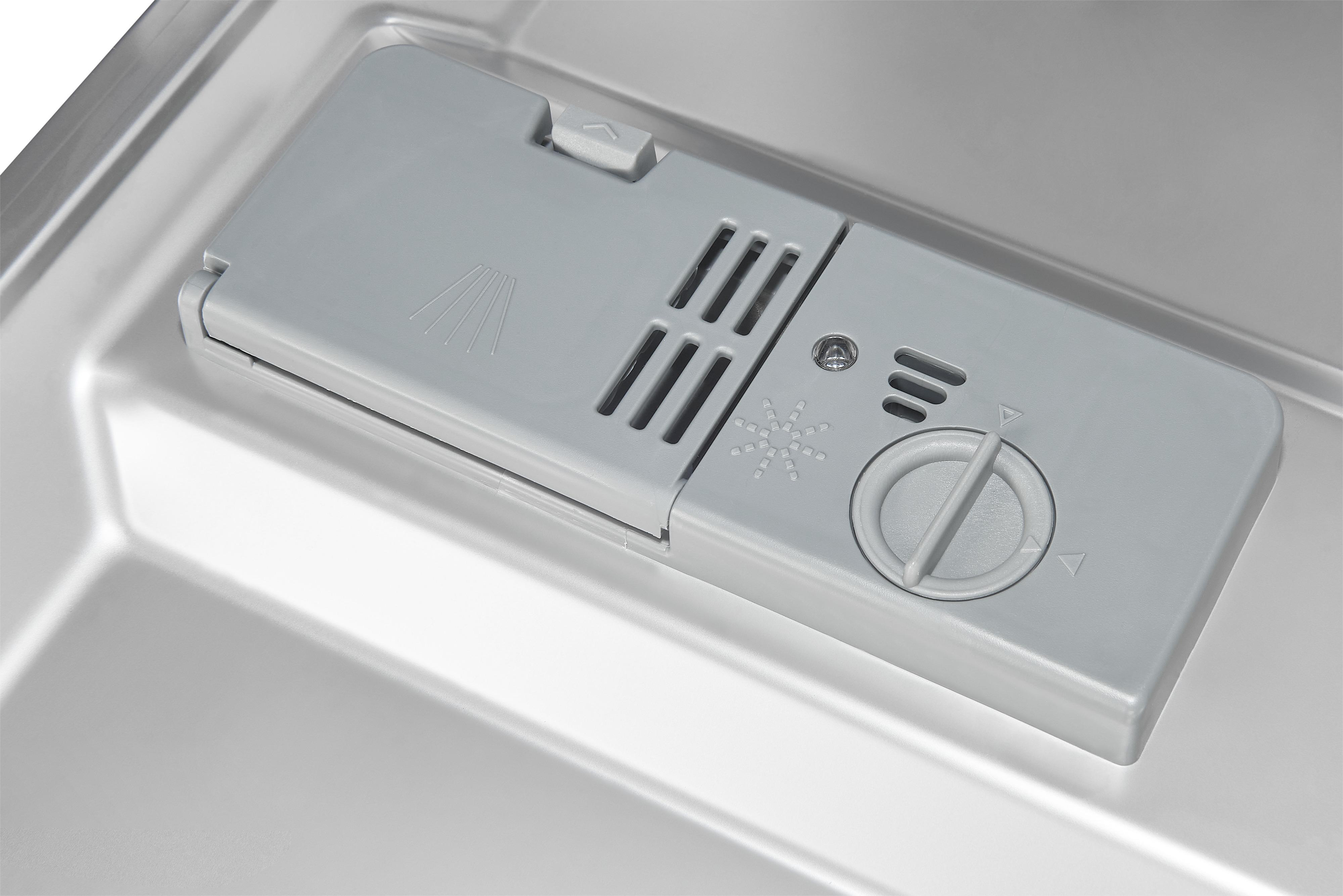 EXQUISIT GSP 9309-030 E WEISS Geschirrspüler (Standgerät, 448 mm breit, 49 dB (A), E)