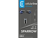 CELLULARLINE Sparrow Zwart/Blauw