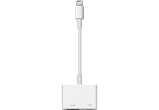Cable adaptador - Apple Cable adaptador Lightning a AV digital, MD826ZM/A color blanco