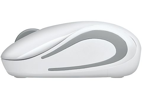Ratón inalámbrico - Logitech Wireless Mini Mouse M187, 1000 ppp, Blanco