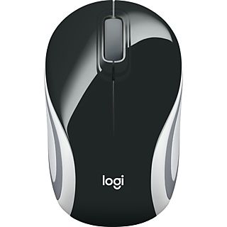 Ratón inalámbrico - Logitech Wireless Mini Mouse M187, 1000 ppp, Negro