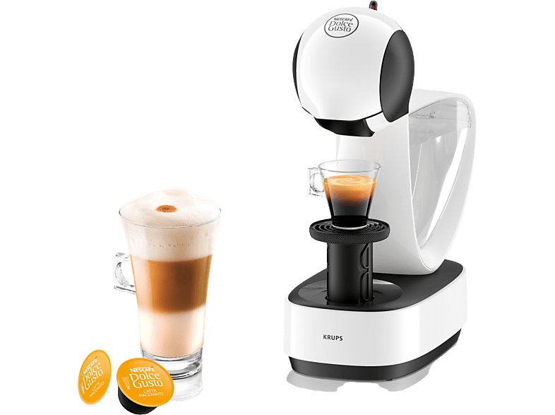 Cafetera de cápsulas  Nescafé Dolce Gusto Krups Infinissima KP1701, 1500  W, 15 Bar, 1.2 L, Calentamiento en 30 s, Función caliente y frío, Blanco