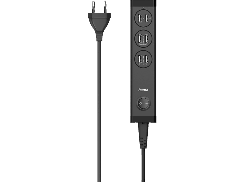 USB-A 6 HAMA Ladegerät, Ports m 1,1