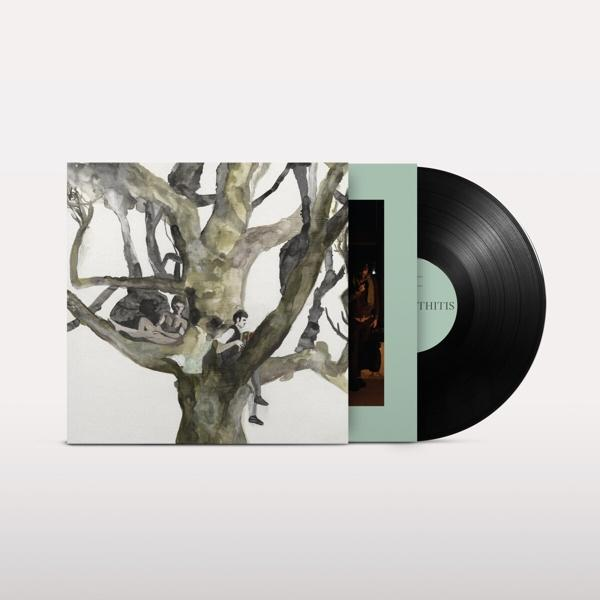 Album borító fa művészettel és bakelit lemezzel.