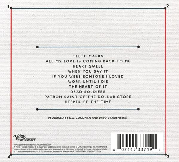 CD-Album-Rückseite mit Titelliste und Rechtstext, weißer Hintergrund.