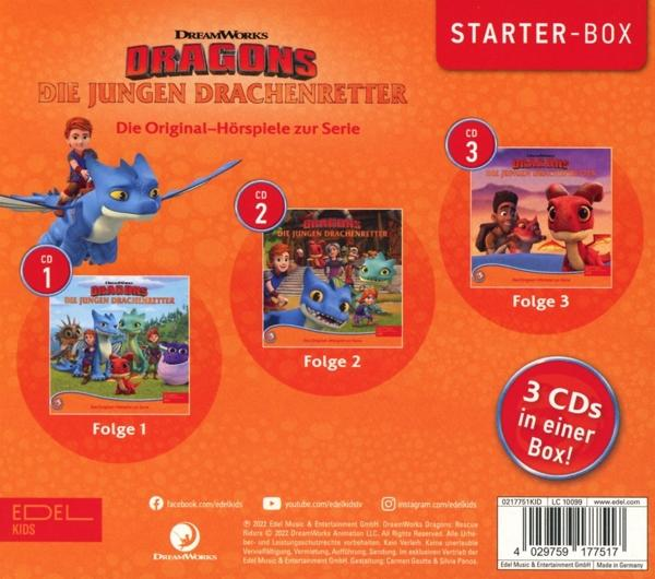 Dragons-die Jungen Drachenretter - Starter-Box(1)-Folge 1-3  - (CD)