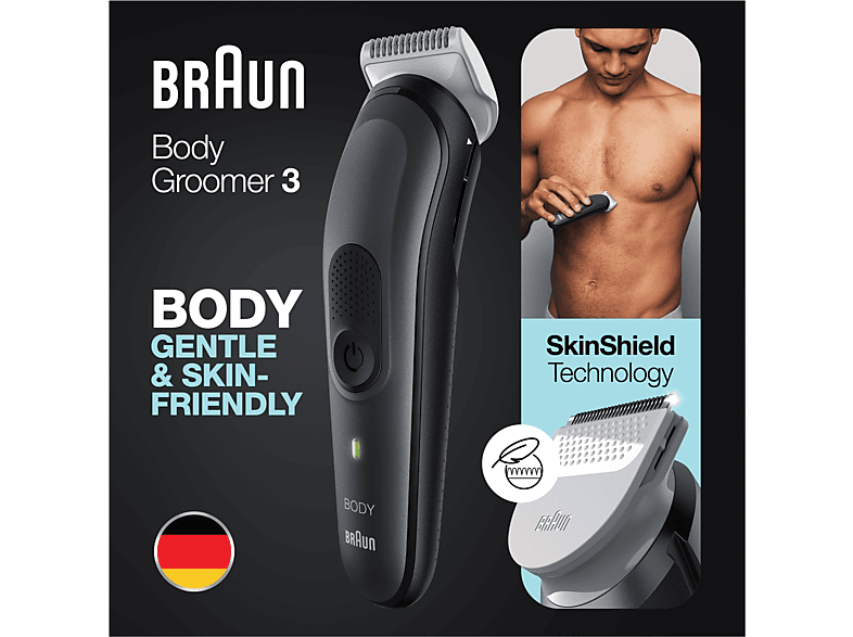 BRAUN BG 3340 3 Ek Parçalı SkinShield Teknolojisi Vücut Bakım Kiti Siyah_3