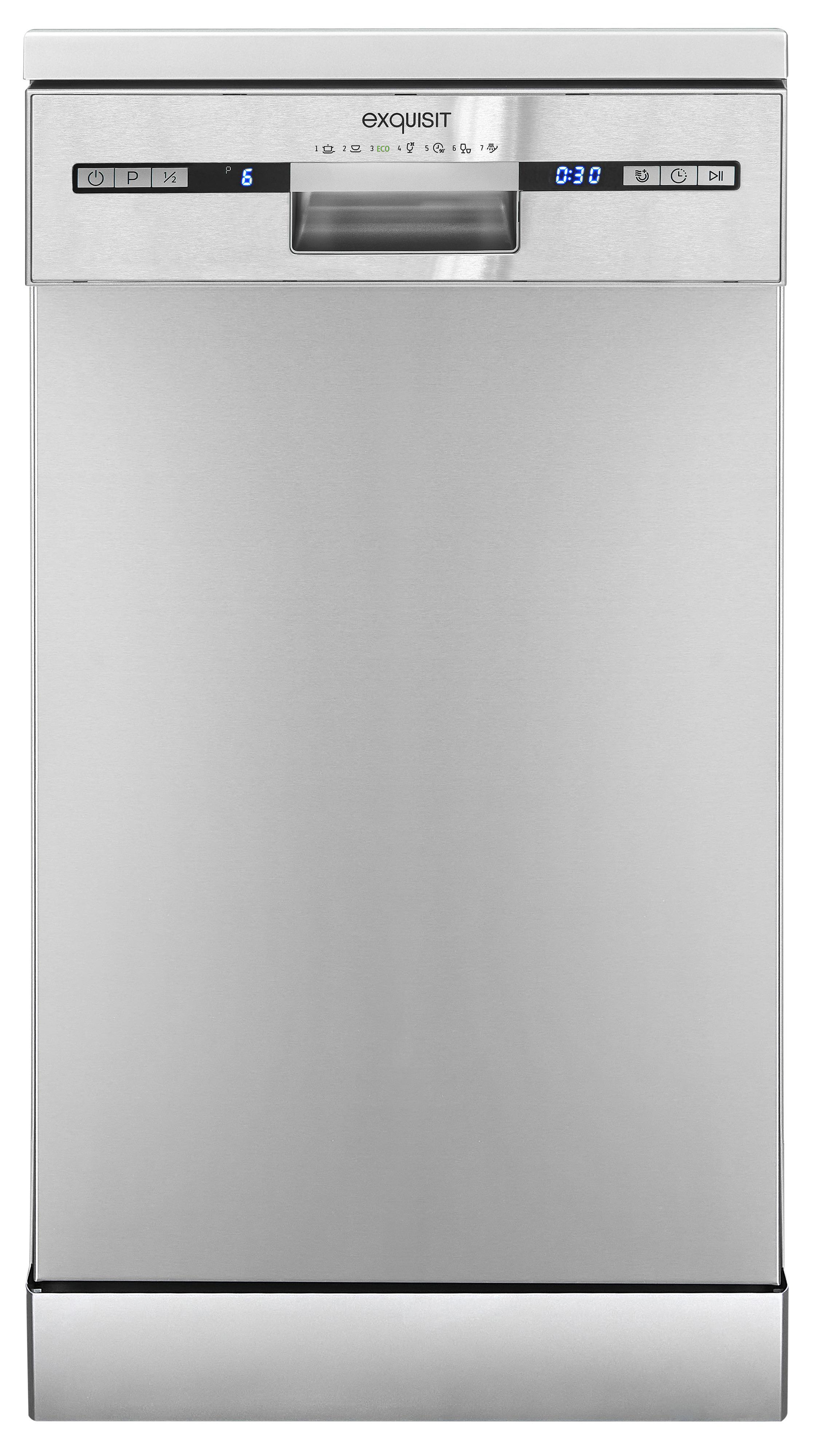 EXQUISIT GSP 9309-030 E Geschirrspüler (Standgerät, 448 mm breit, 49 dB (A), E)