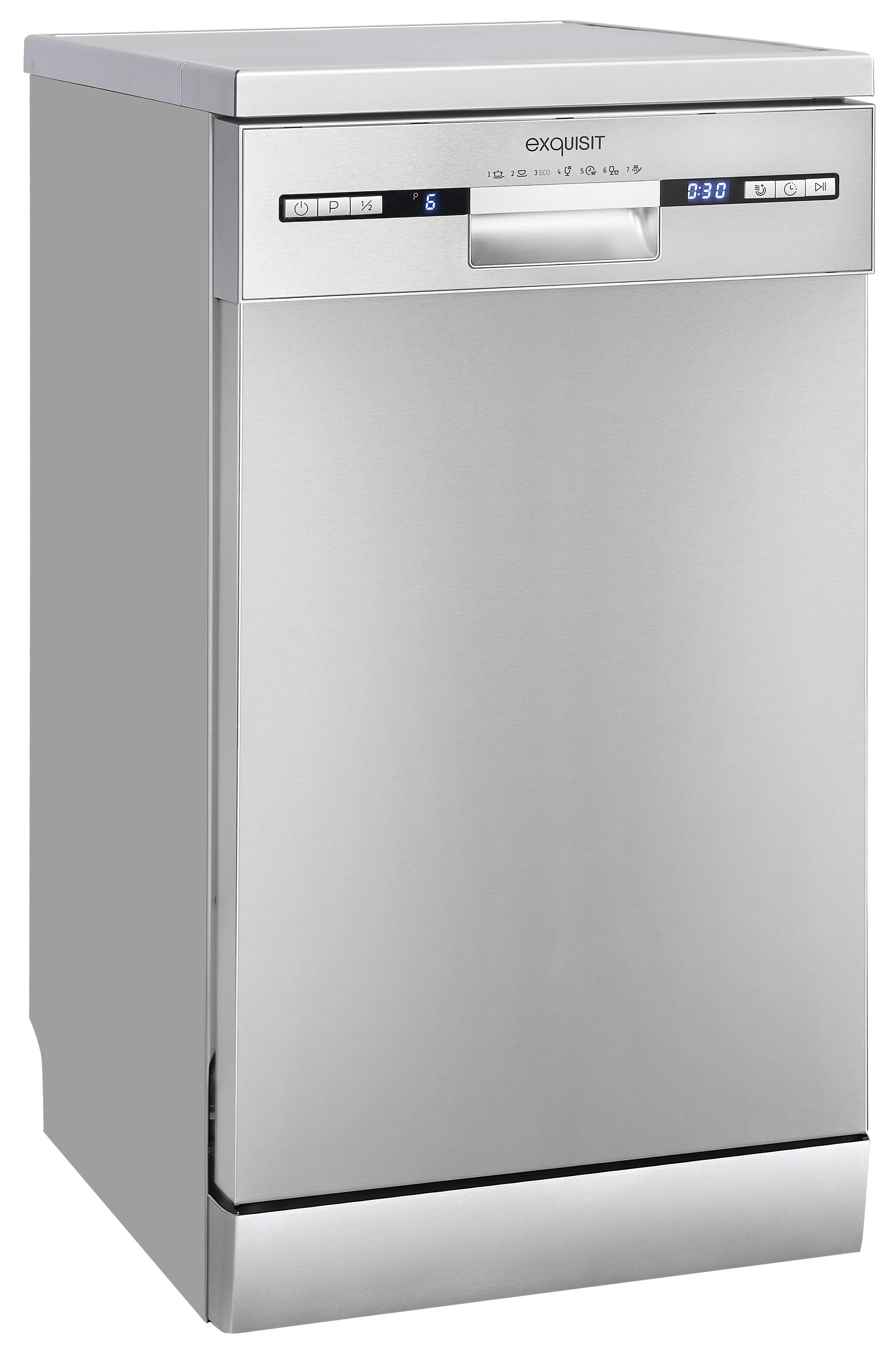 EXQUISIT GSP 9309-030 E Geschirrspüler (Standgerät, 448 mm breit, 49 dB (A), E)