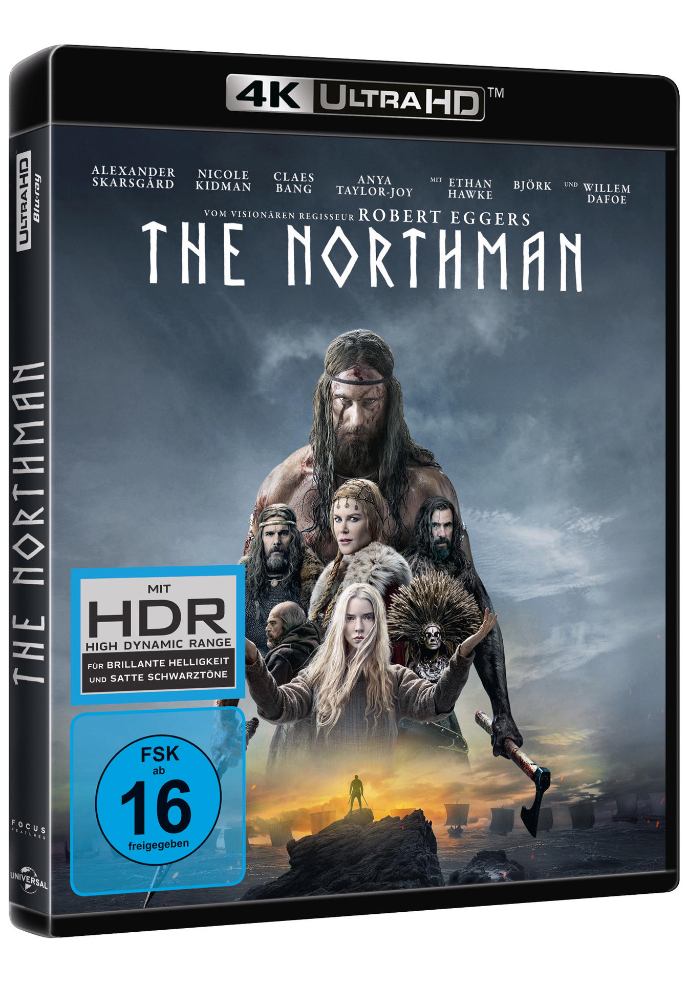 Filmhülle, The Northman. Enthält Schauspieler, Titel und eine Bewertung.