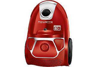 Aspirador con bolsa - Rowenta RO3953, Potencia 750 W, Capacidad de 3 l, 79 dB, Cyclonic, Rojo