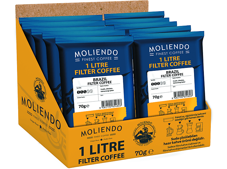 MOLIENDO 1 Litre Brazil Filtre Kahve 70 g_1