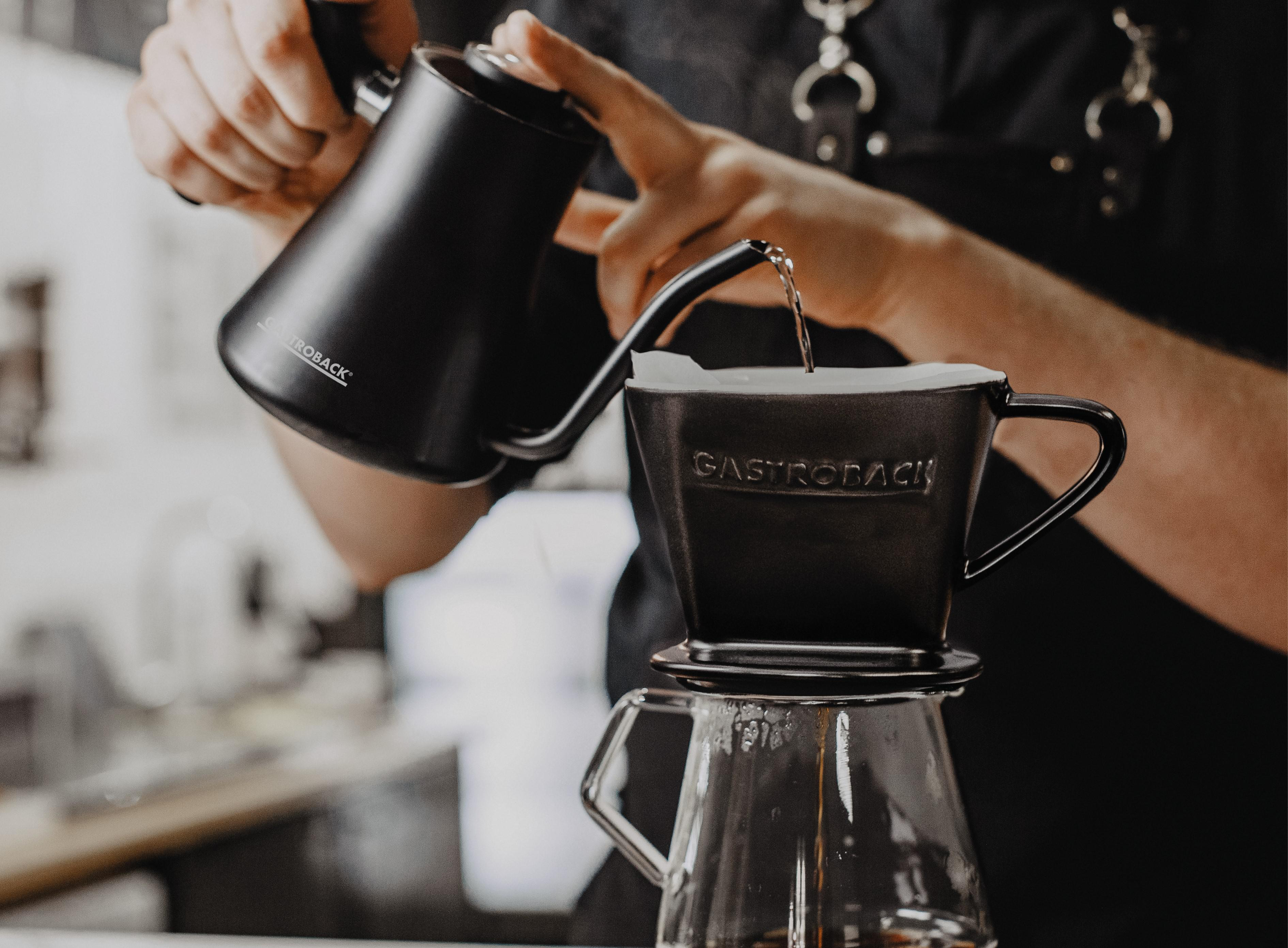 GASTROBACK 42329 Design Pour Over Advanced Wasserkocher, Schwarz
