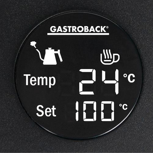 GASTROBACK 42329 Design Pour Over Advanced Wasserkocher, Schwarz