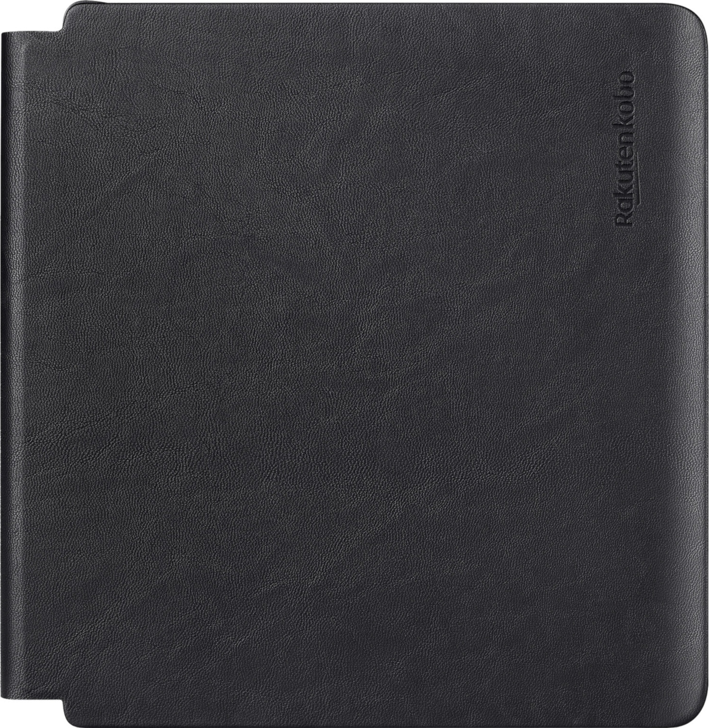 Zwarte e-reader hoes met het Rakuten Kobo logo aan de zijkant.