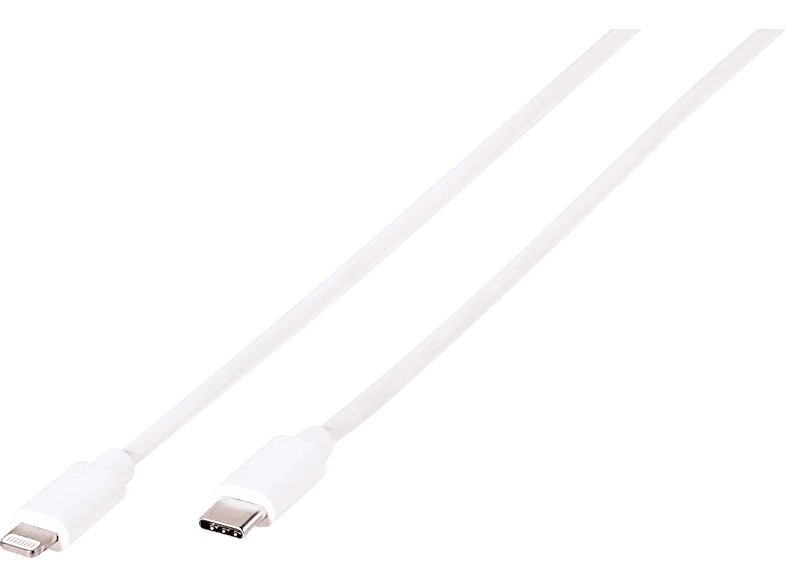 VIVANCO Lightning auf USB-Typ-C Ladekabel Apple, Weiß