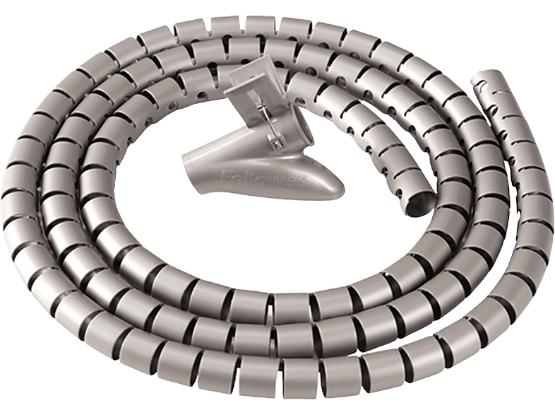 Organizador de cables - Fellowes CableZip, 2 cm diámetro, Longitud m, Plástico, Plata