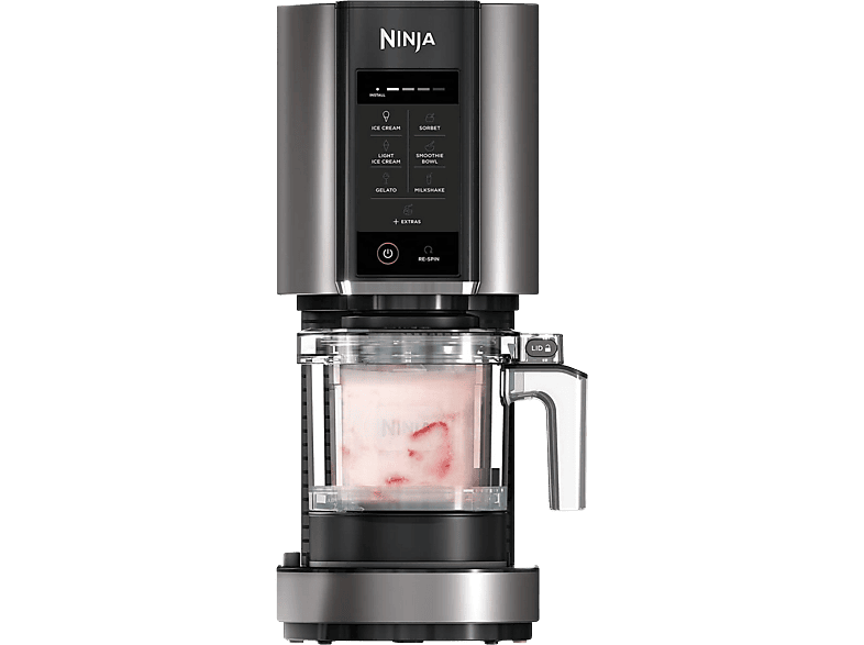 REACONDICIONADO Seminuevo Bueno Heladera - Ninja CREAMI NC300EU, 7 programas, 800 W, 450 ml, Negro / Plateado