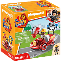 PLAYMOBIL 70828 DUCK ON CALL - Mini-Auto Feuerwehr Spielset, Mehrfarbig