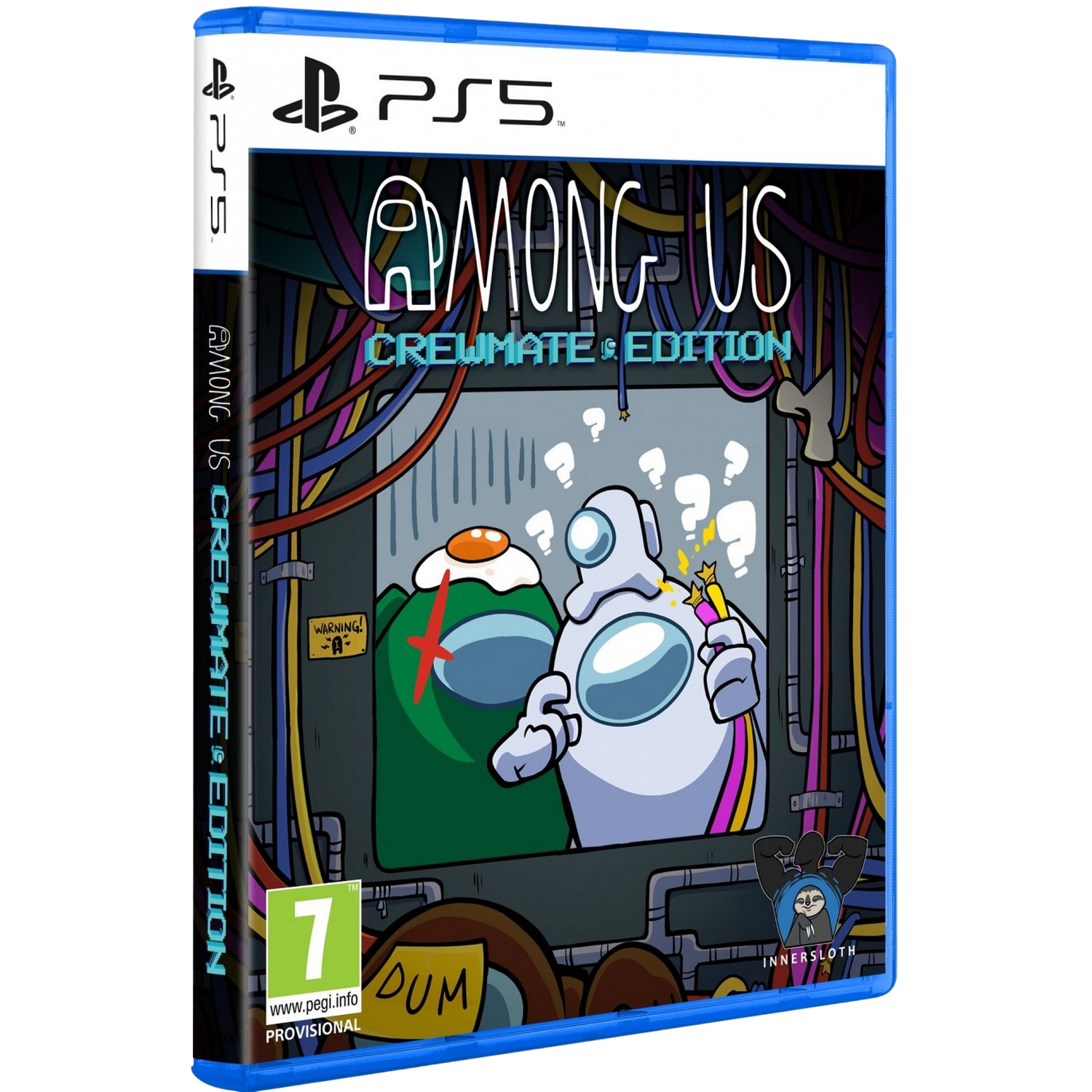 Caja del juego Among Us Crewmate Edition, mostrando personajes en nave espacial.