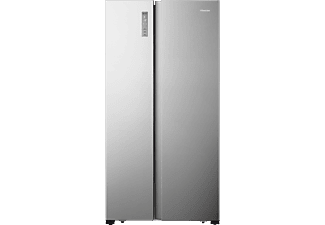 HISENSE RS677N4BIE Side-by-Side (E, 1786 mm hoch, Edelstahl-Imitation)