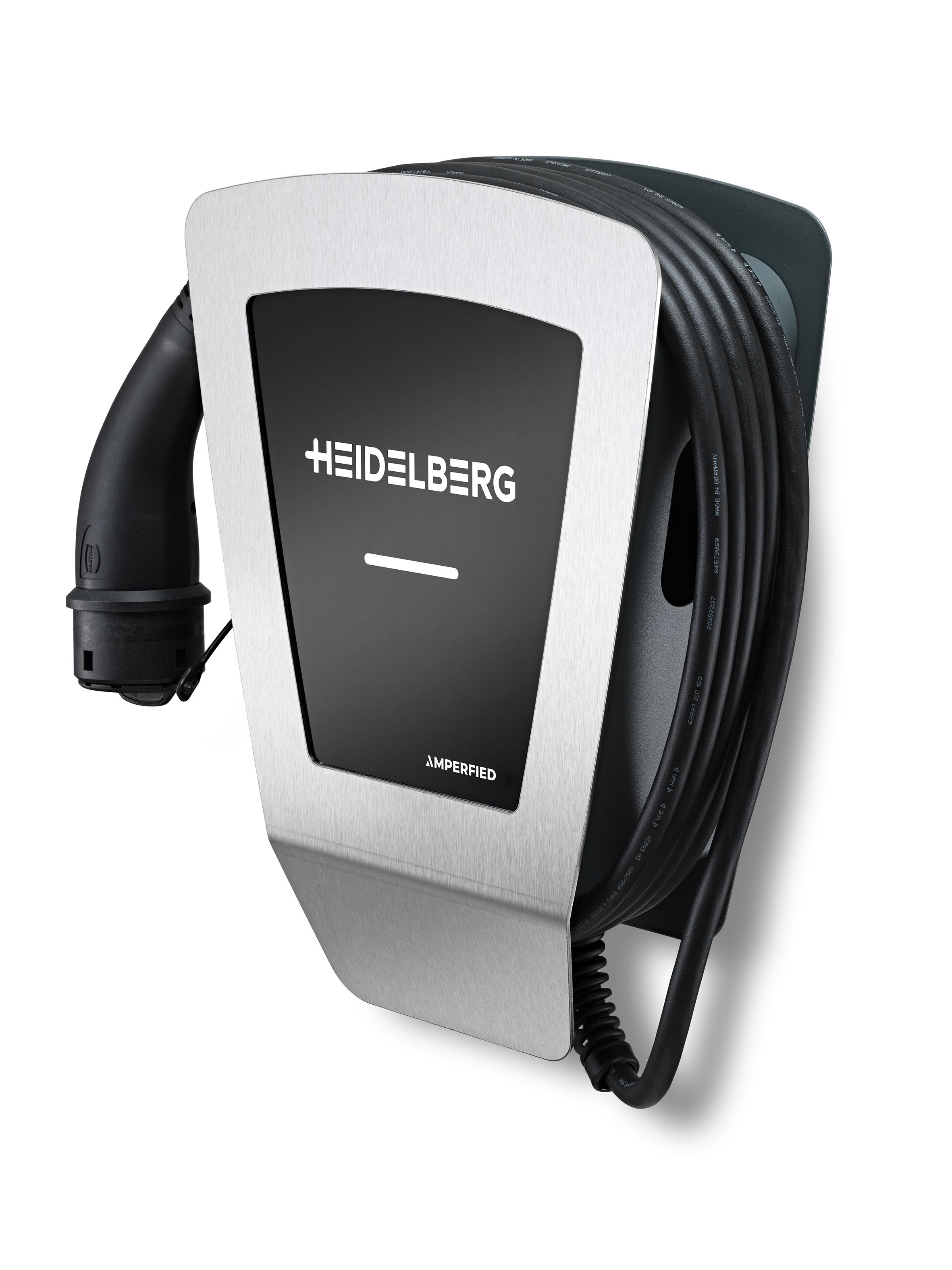 AMPERFIED Heidelberg Wallbox Ladestation für Elektrofahrzeuge, 11 kW, 7,5 m Kabellänge