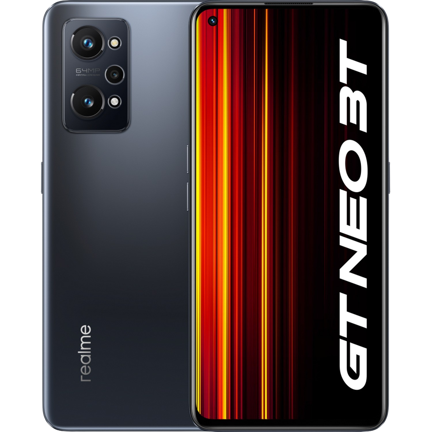 Móvil - realme GT Neo 3T 5G, Negro, 128 GB, 8 GB RAM, 6.62 " FHD+, Snapdragon 870, 5000 mAh, Android 12