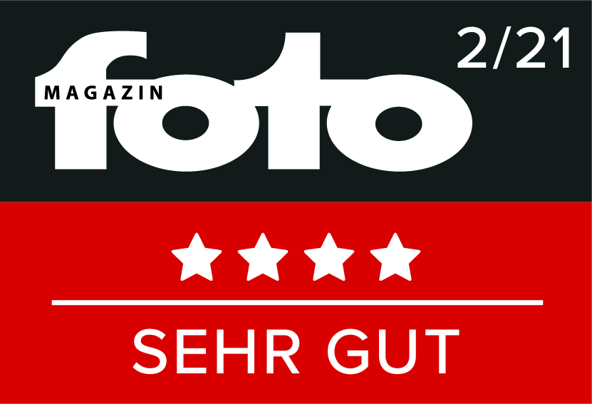 Couverture de magazine avec texte 'foto' et étoiles, noté 'SEHR GUT'.