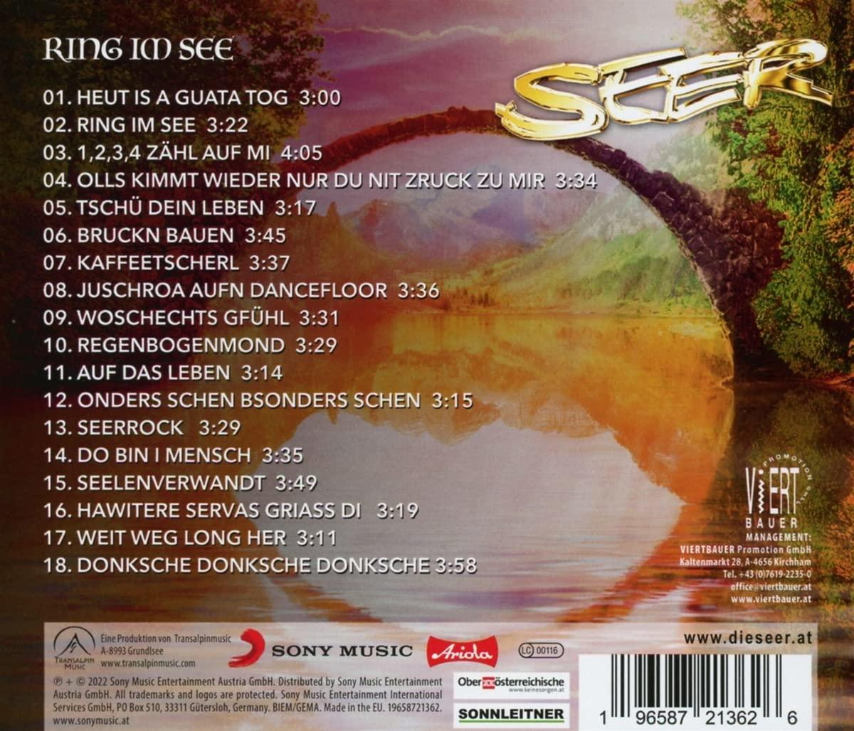 CD-Hülle mit Album-Trackliste und Werbetext.