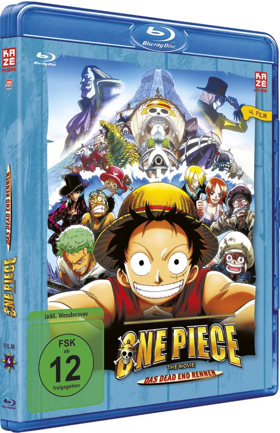 Eine One Piece Film Blu-ray-Hülle mit Charakteren wie Luffy und anderen.